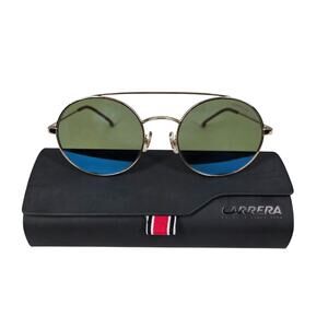 CARRERA 2004T/S Y11HZ SUNGLASSES – GOLD FRAME – GREEN MIRROR LENSES – SIZE 51–19